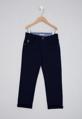 Erkek Çocuk Lacivert Kanvas Pantolon - 50218313036