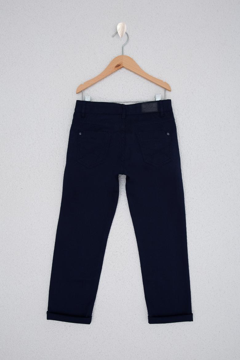 Erkek Çocuk Lacivert Kanvas Pantolon - 50218313036
