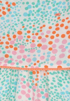 Kız Çocuk Ekru Dokuma Elbise - 50218500003