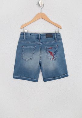 Erkek Çocuk Açık Mavi Jean Şort - 50219644005