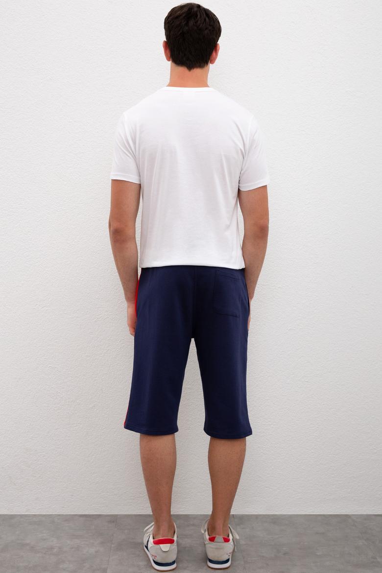 Erkek Lacivert  Örme Şort - 50218836010