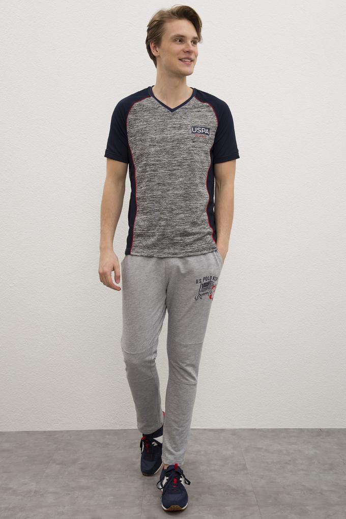 Erkek Gri Melanj  Eşofman Altı