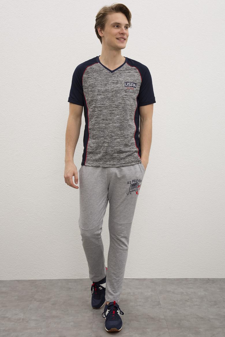 Erkek Gri Melanj  Eşofman Altı