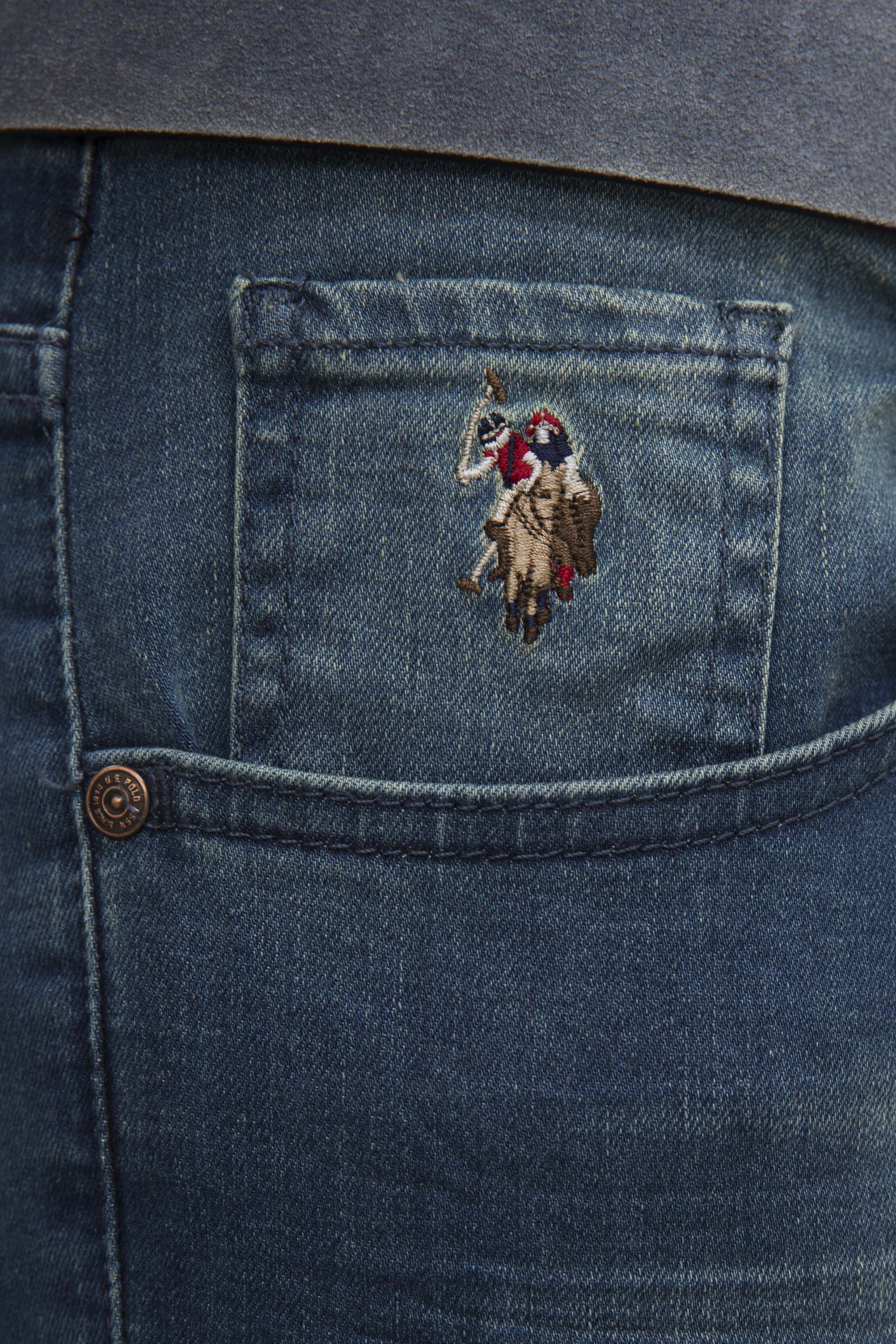 Erkek Yeşil Denim Pantolon - Image 4