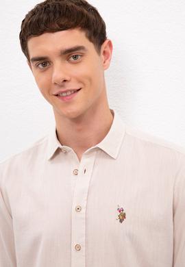 Erkek Taş Rengi Gömlek Uzunkol - 50218991119