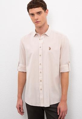 Erkek Taş Rengi Gömlek Uzunkol - 50218991119