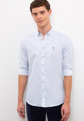 Erkek Mavi Uzun Kollu Gömlek - 50218748008