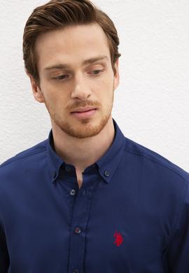 Erkek Lacivert Gömlek Uzunkol Basic - 50218894023