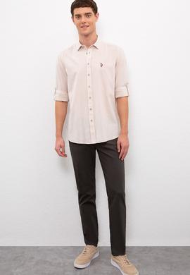 Erkek Taş Rengi Gömlek Uzunkol - 50218991119