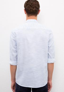 Erkek Mavi Uzun Kollu Gömlek - 50218748008