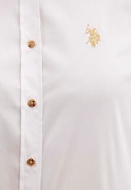 Kadın Beyaz Uzun Kollu Basic Gömlek - 50219048015