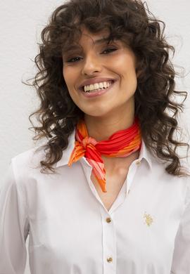 Kadın Beyaz Uzun Kollu Basic Gömlek - 50219048015