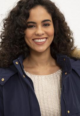 Kadın Lacivert Kaban - 50224629002