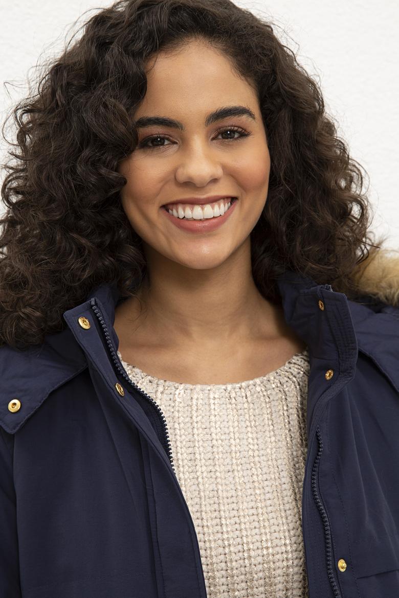 Kadın Lacivert Kaban - 50224629002