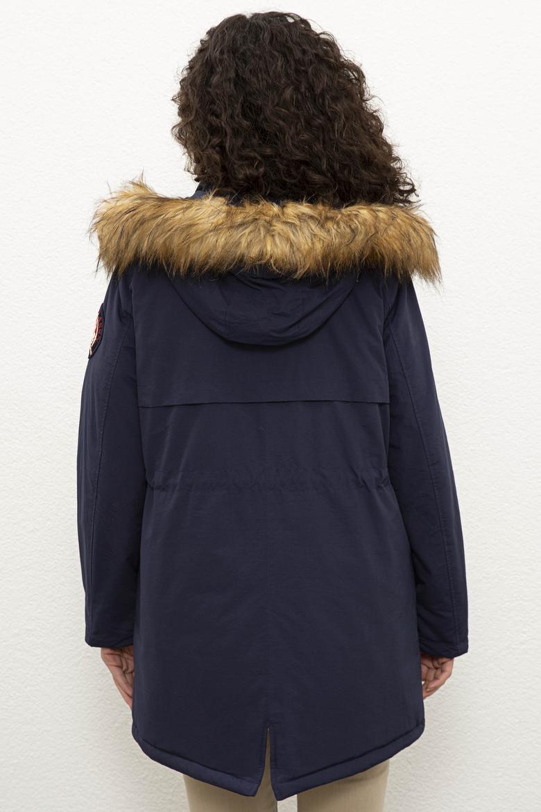 Kadın Lacivert Kaban - 50224629002