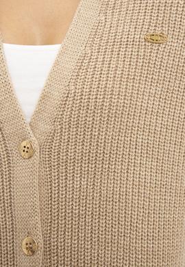 Kadın Bej Melanj Triko Hırka - 50225307003