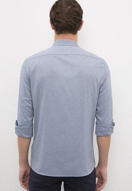 Erkek Mavi Gömlek Uzunkol - 50231309025
