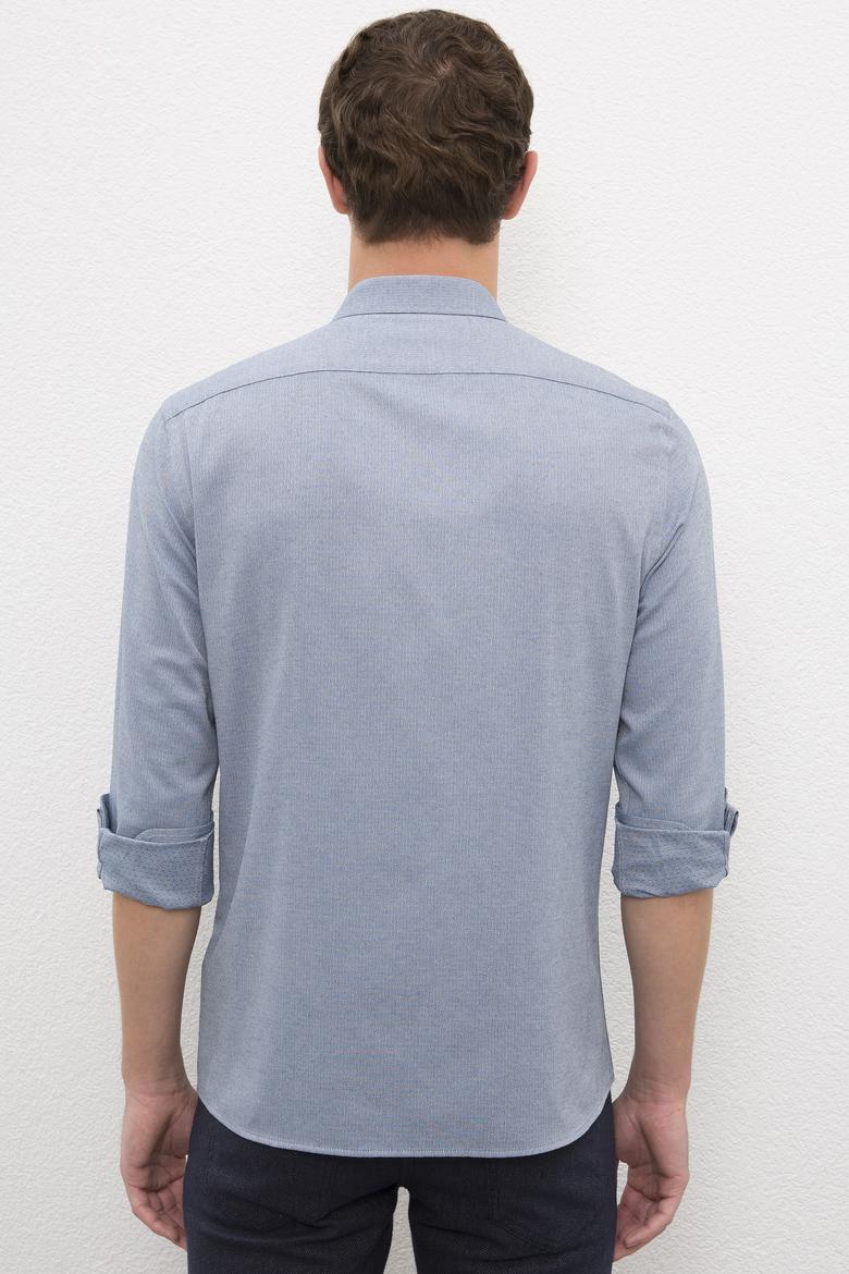 Erkek Mavi Gömlek Uzunkol - 50231309025