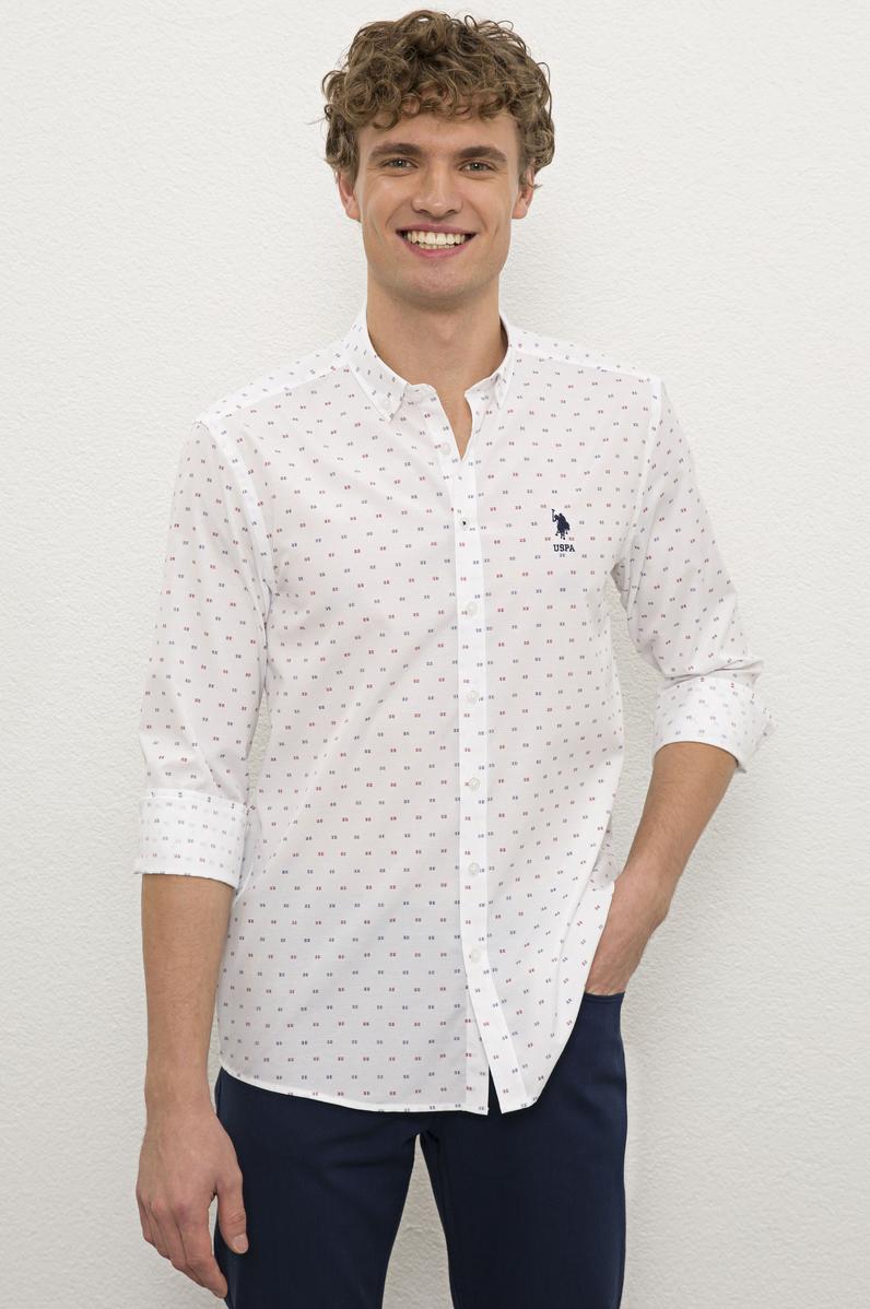 Erkek Kırmızı Gömlek Uzunkol