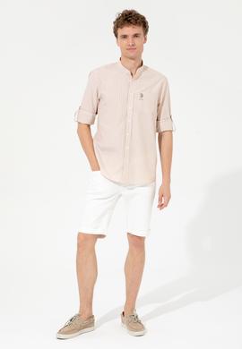 Erkek Bej Gömlek Uzunkol - 50254145007