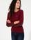 Kadın Bordo Basic Kazak