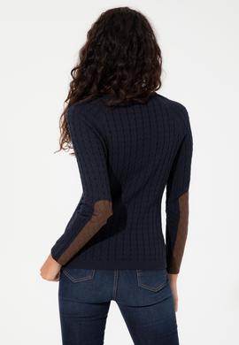 Kadın Lacivert Basic Kazak - 50255659013