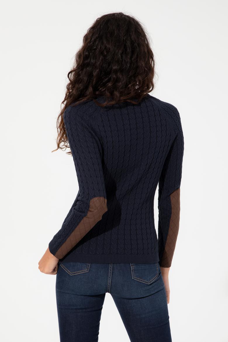 Kadın Lacivert Basic Kazak - 50255659013