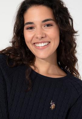 Kadın Lacivert Basic Kazak - 50255659013