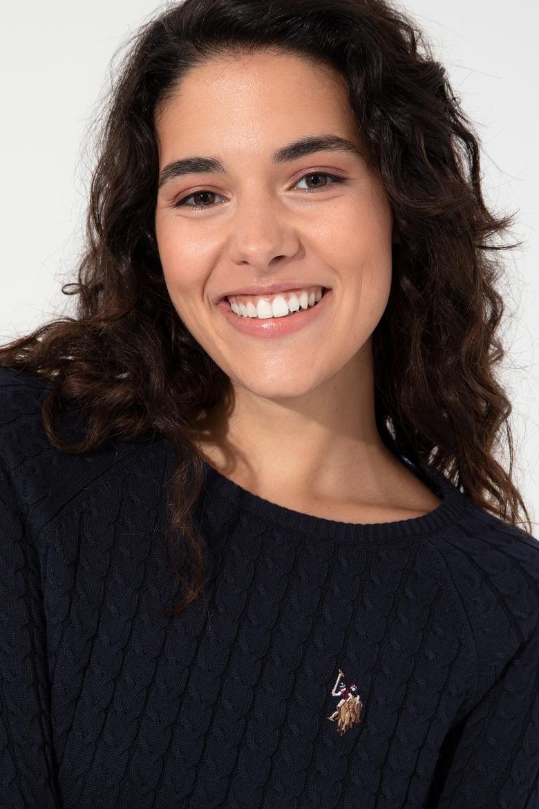 Kadın Lacivert Basic Kazak - 50255659013