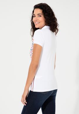 Kadın Lacivert Polo Yaka Tişört - 50248985006