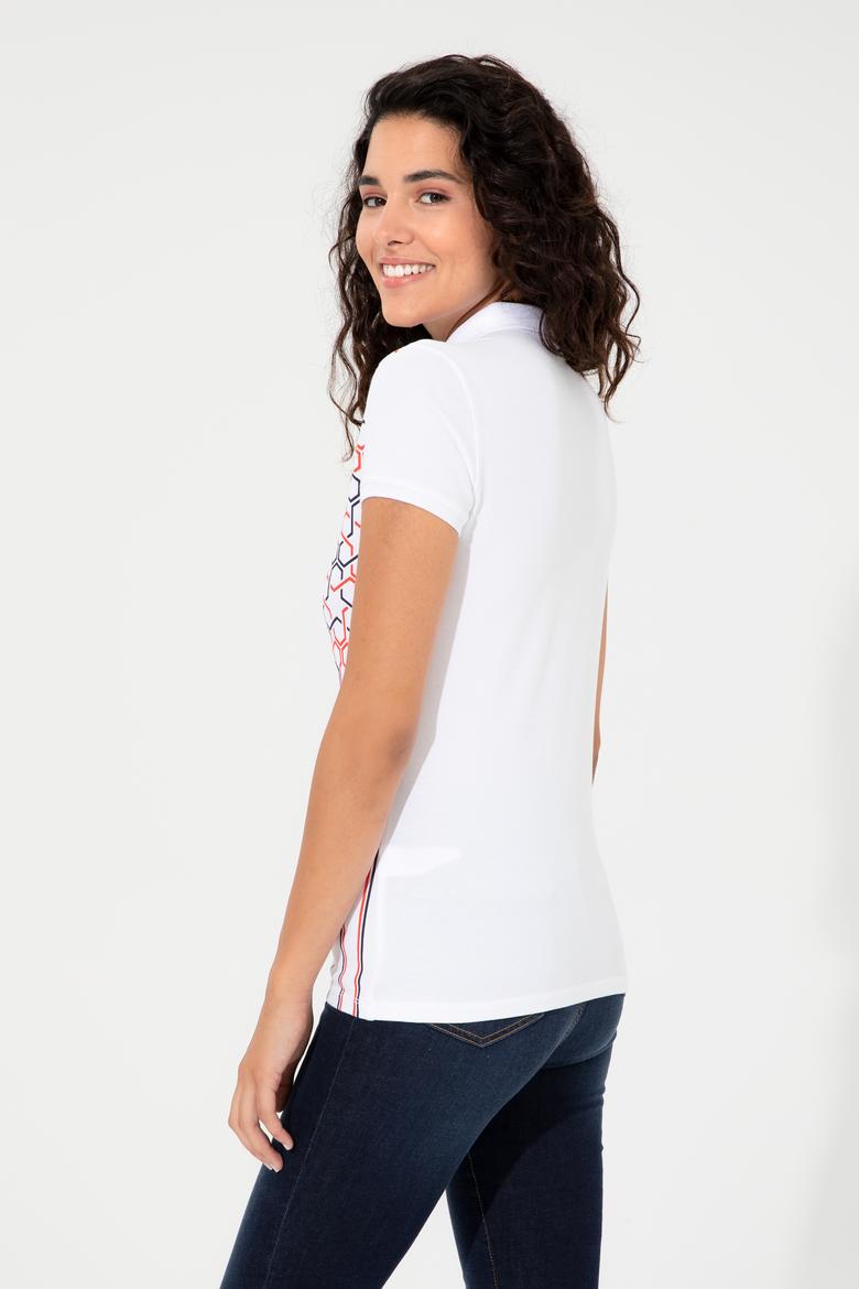 Kadın Lacivert Polo Yaka Tişört - 50248985006