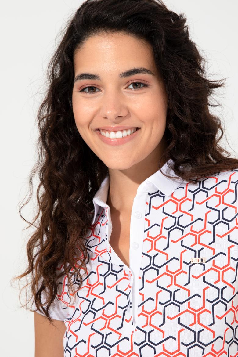 Kadın Lacivert Polo Yaka Tişört - 50248985006