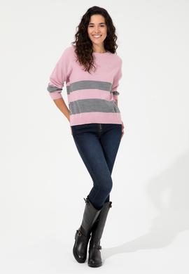 Kadın Manolya Bisiklet Yaka Kazak - 50252218038