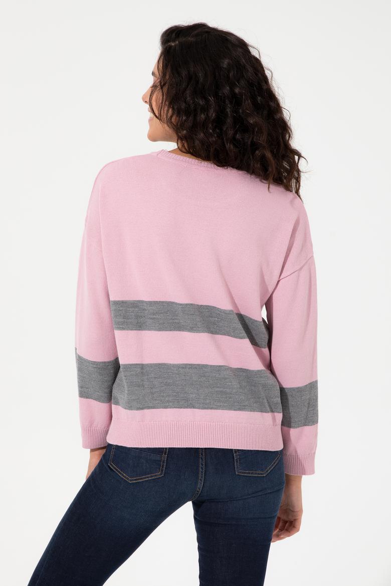 Kadın Manolya Bisiklet Yaka Kazak - 50252218038