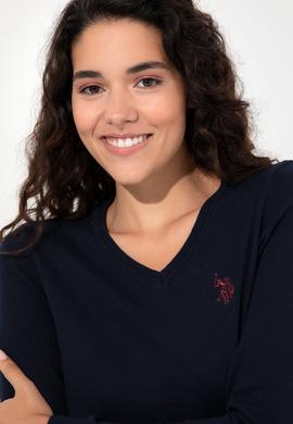 Kadın Lacivert  Basic  V - Yaka Kazak - 50251903001