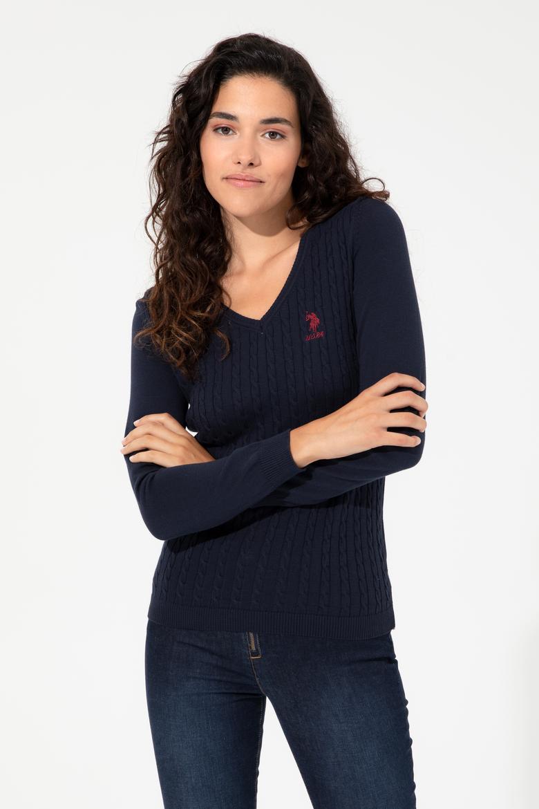 Kadın Lacivert Basic Kazak - 50251914005