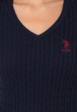 Kadın Lacivert Basic Kazak - 50251914005