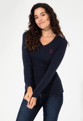 Kadın Lacivert Basic Kazak - 50251914005