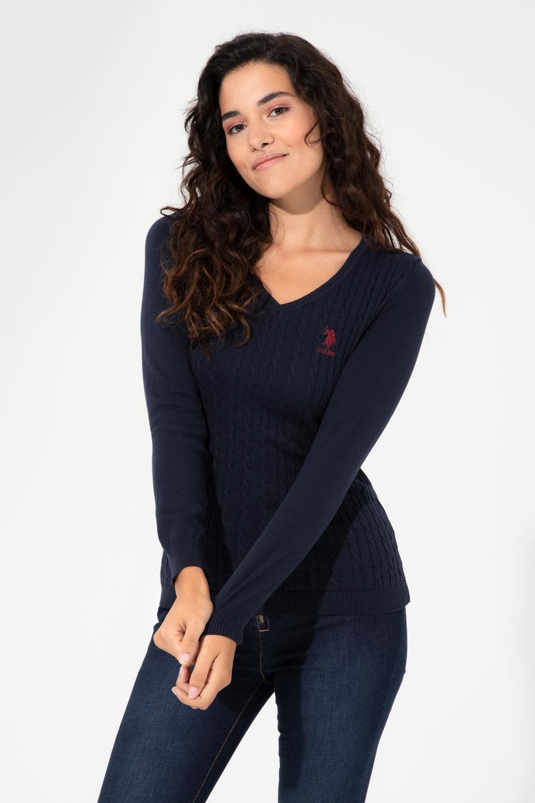 Kadın Lacivert Basic Kazak - 50251914005