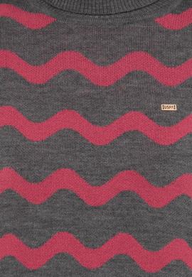 Kadın Gri Melanj Kazak - 50255253015