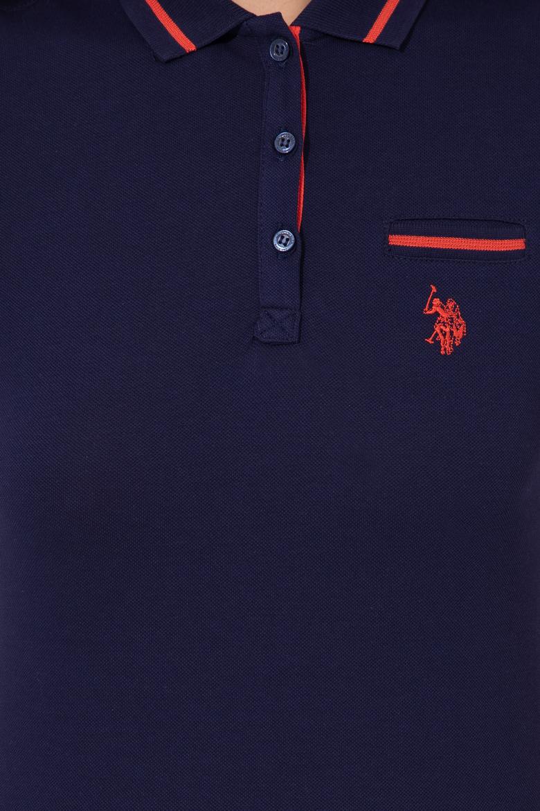 Kadın Lacivert Polo Yaka Tişört - 50248984010