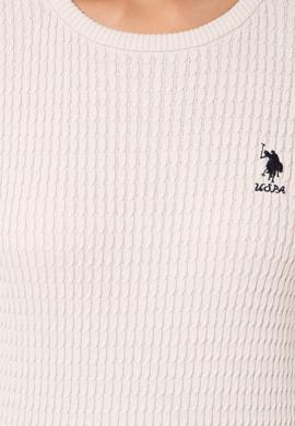 Kadın Krem Basic Kazak - 50255658061