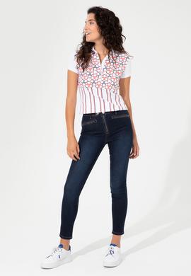 Kadın Mavi Jean Pantolon - 50247525002