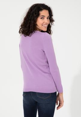 Kadın Lila Kazak - 50255255019