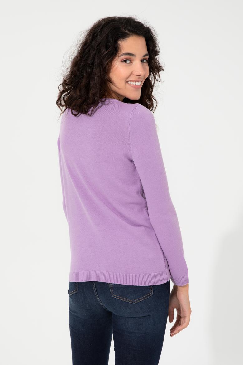 Kadın Lila Kazak - 50255255019