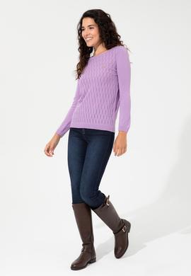 Kadın Lila Kazak - 50255255019