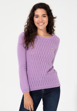 Kadın Lila Kazak - 50255255019