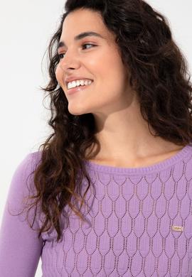 Kadın Lila Kazak - 50255255019