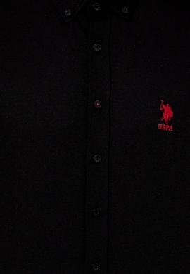 Erkek Siyah Uzun Kollu Basic Gömlek - 50254188066