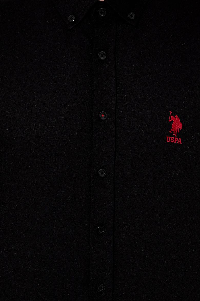 Erkek Siyah Uzun Kollu Basic Gömlek - 50254188066